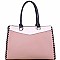 Whipstitched Color Block 2 in 1 Tote