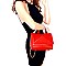 QX6818-LP Pearl Embellished Handle Quilted Shoulder Bag