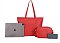 3-IN-1 Fashion Design Tote Bag W Crossbody & Wallet Set
