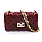 Quilt Embossed Multi Color Jelly Classic Shoulder Bag