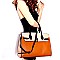 RD2080-LP Celebrity Padlock Accent Oversize Structured Satchel SET