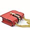 Belt Lock & Chain Handle Shoulder Bag