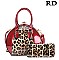 Animal Print Jewel Top Handbags & Wallet sets