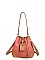 Drawstring Bucket Shoulder Bag