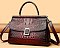 Quality Crocodile Medium Size Buckled Satchel