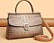 Quality Crocodile Medium Size Buckled Satchel
