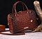 Tie-dyed Crocodile Boston Satchel  Bag