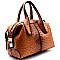 Boutique Quality Ostrich Print Satchel