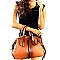 Boutique Quality Ostrich Print Satchel