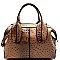 Boutique Quality Ostrich Print Satchel