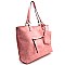 S0493-LP Textured Reversible Shopping Tote