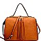 Tassel Accent Boxy Boston Satchel S0531-LP