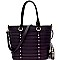 Cut-Out Detail Layered Tote Wallet SET  MH-S8-7138W