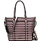 Cut-Out Detail Layered Tote Wallet SET  MH-S8-7138W