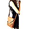 S87041-LP Hardware Accent Crossbody Messenger