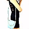 S87166-LP Chain Accent Multi-Pocket Cross Body