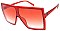Pack of 12 Square ASSORTED COLORS Tinted Sunglasses
