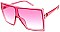Pack of 12 Square ASSORTED COLORS Tinted Sunglasses