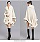 Winter Warm Poncho Cashmere Shawl Cape With Fur