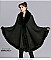 Winter Warm Poncho Cashmere Shawl Cape With Fur