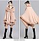 Winter Warm Poncho Cashmere Shawl Cape With Fur