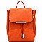SD6234-LP Hardware Zipper Accent Flap Backpack