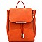 SD6234-LP Hardware Zipper Accent Flap Backpack