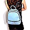 SD6319-LP Silver-Tone Stud Accent Fashion Backpack