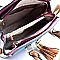 SE3847-LP Tassel Accent Color Block Structured Tote
