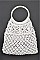 Round Handle Cotton Crochet Summer Bag