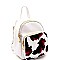 Stylish Rose Printed Pocket Mini Backpack MH-SF1001M-RO