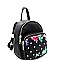 Stylish Polka Dot/Flower Printed Mini Backpack MH-SF1001M-PD