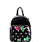Stylish Polka Dot/Flower Printed Mini Backpack MH-SF1001M-PD