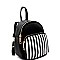 Stylish Stripe-Printed Pocket Mini Backpack MH-SF1001M-ST