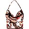 SG130-LP Flower Painting Single Strap Large Hobo