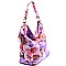 SG130-LP Flower Painting Single Strap Large Hobo