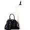 Tiger Charm Crocodile Embossed 2 in 1 Dome Satchel SET MH-SG4112S