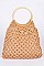 Round Handle Cotton Crochet Summer Bag