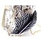 SLOPING SNAKE PRINT FLAP CLUTCH
