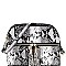 MULTI COMPARTMENT SNAKE PRINT CROSS BODY MESSENGER