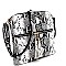 TASSEL ACCENT SNAKE PRINT CROSS BODY MESSENGER