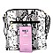 TASSEL ACCENT SNAKE PRINT CROSS BODY MESSENGER