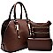 STA781-LP  3-Piece Dome Shape Satchel SET