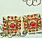 Square Glass Rhinestone Filigree Open-cut Earring