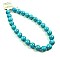 Synthetic Turquoise Gemstone Beads Necklace