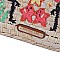 Posh Nicole Lee Flamingo Embroidered Woven Straw Tote Bag JPSTR12671