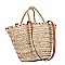 Cool Nicole Lee Coco Tree Straw Tote Bag JPSTR12675