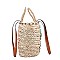 Cool Nicole Lee Coco Tree Straw Tote Bag JPSTR12675