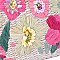 Stylish Nicole Lee Flower Embroidered Straw Tote Bag JPSTR12678