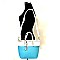 2 Tone Color Block Medium Tote SET WITH WALLET